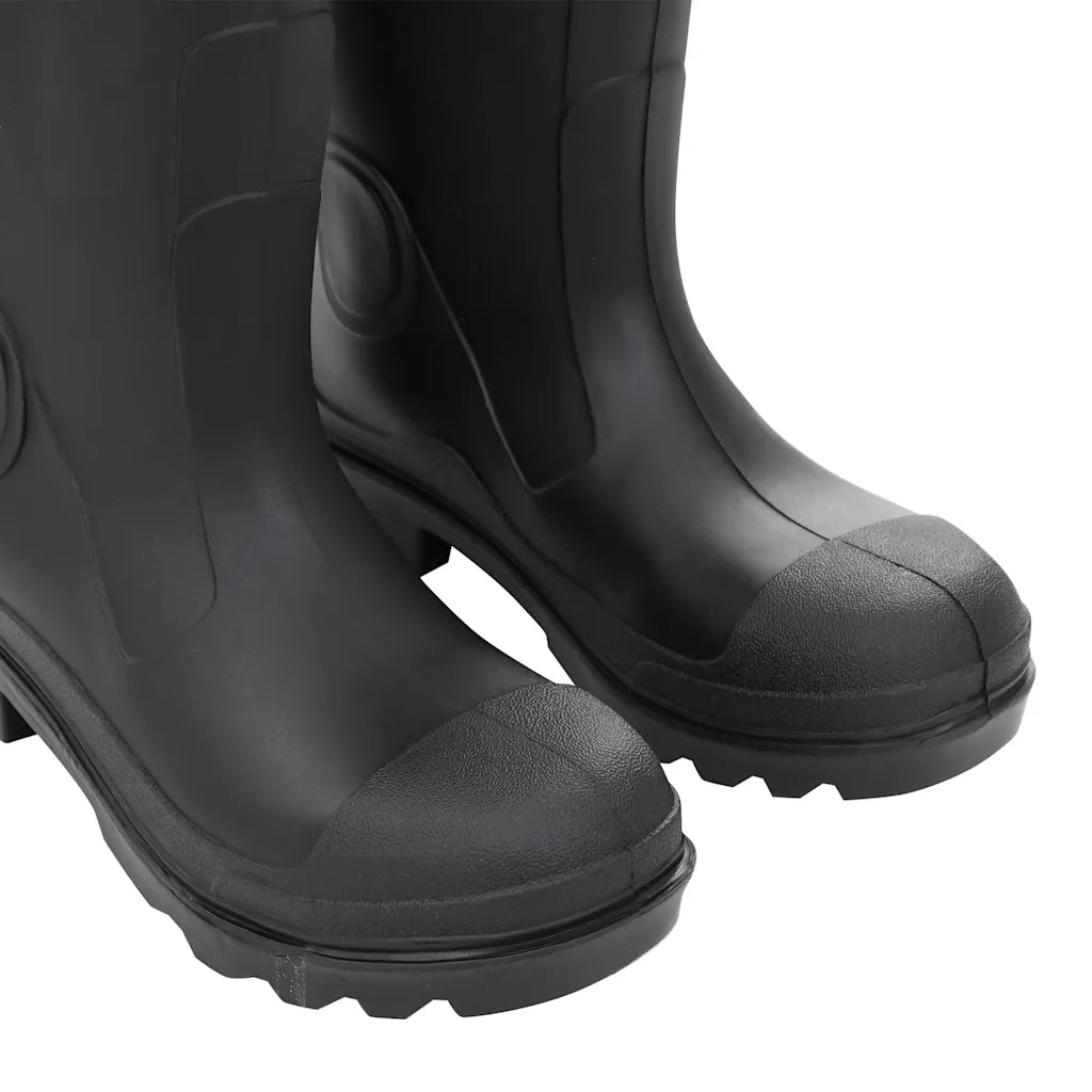 Stivali da Pioggia con Calzini Rimovibili Neri Misura 38 cm PVC CFW1657747
