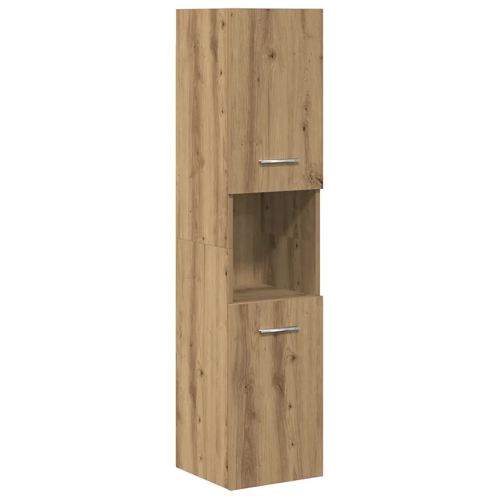 Set Mobili da Bagno 5 pz Rovere Artigianale Legno Multistrato 3328920