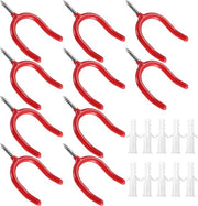 10 pezzi di appendi bicicletta per parete, sostegni per scale da garage, appendi bicicletta per parete, hanger per attrezzi da bicicletta, accessori per giardino, hanger per parete robusto