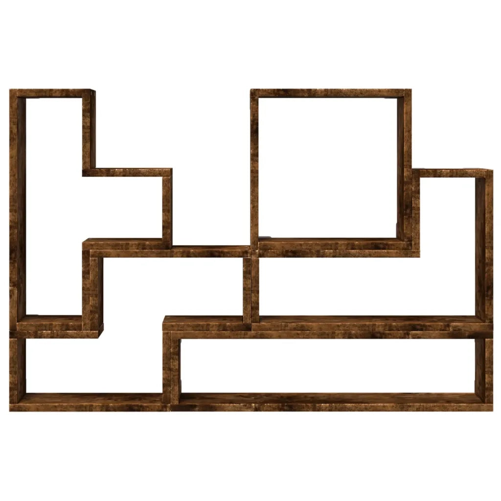 Mensola a Muro | Mensola a parete Rovere Fumo 96x12x64 cm in Legno Multistrato