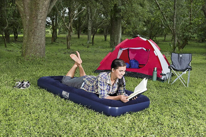 Materasso Gonfiabile Floccato Singolo 185x76x22 cm Bestway Pavillo 67000