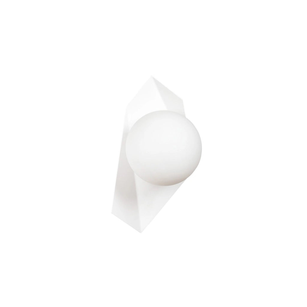 Lampada da parete Drifton in acciaio bianco opaco