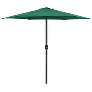 Ombrellone da esterno con palo in alluminio 270 x 246 cm verde 02_0008292
