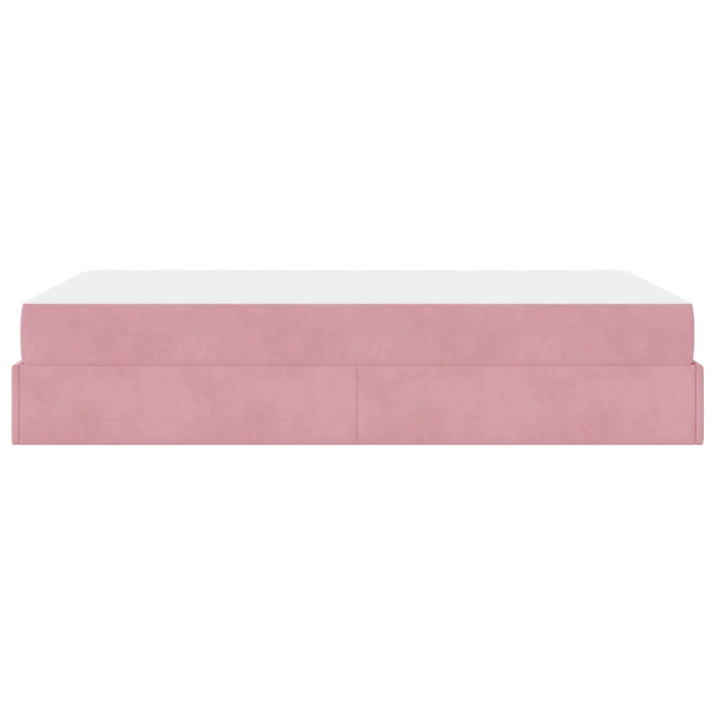 Struttura letto con materasso 2 pcs Rosa Velluto 3399557