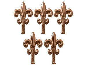 gancetto per quadri giglio 5 pz.  mm. 48 - oro lucido cod:ferx.vit8894