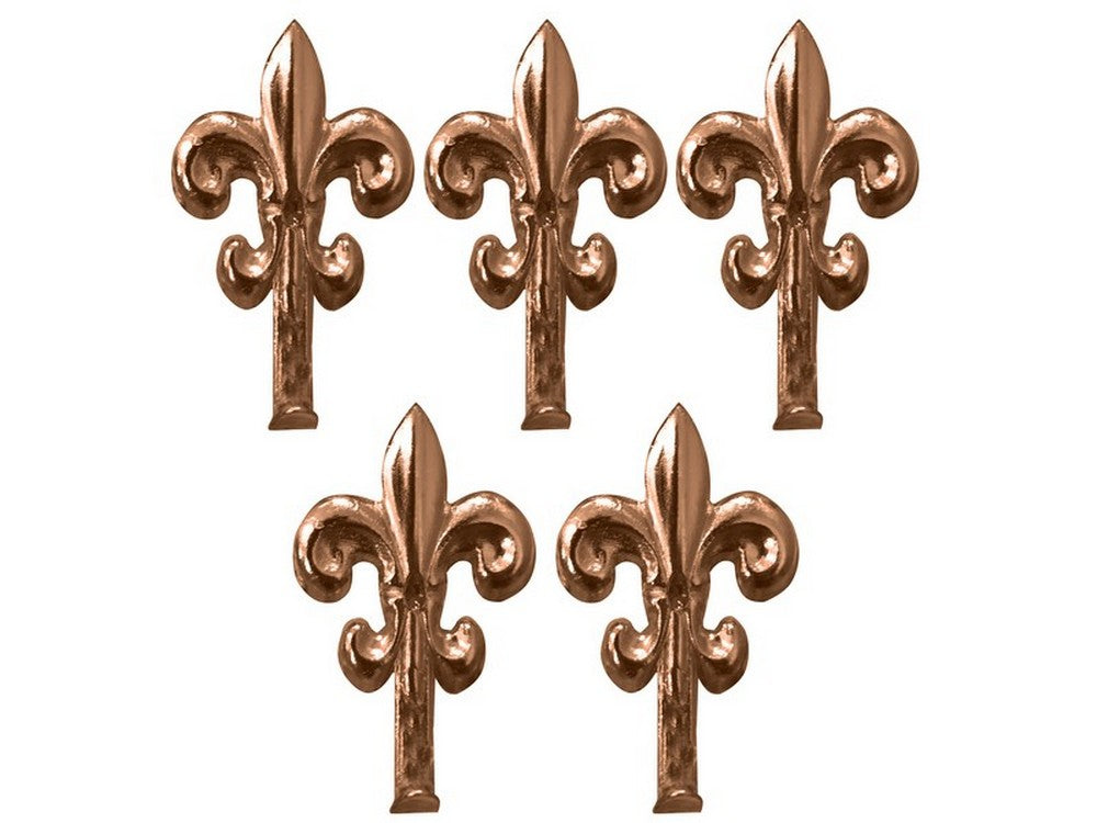 gancetto per quadri giglio 5 pz.  mm. 32 - oro lucido cod:ferx.vit12380