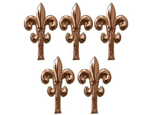 gancetto per quadri giglio 5 pz.  mm. 32 - oro lucido cod:ferx.vit12380