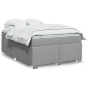 Giroletto a Molle con Materasso Grigio Chiaro 140x200cm Tessuto 3285137