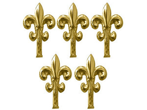 gancetto per quadri giglio 5 pz.  mm. 32 - oro lucido cod:ferx.vit12380