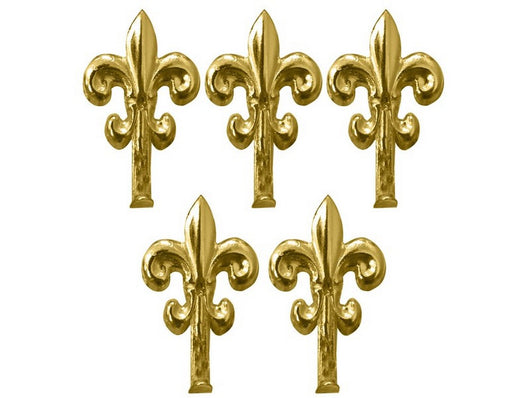 gancetto per quadri giglio 5 pz.  mm. 48 - oro lucido cod:ferx.vit8894