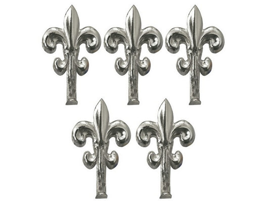 gancetto per quadri giglio 5 pz.   mm. 30 - nichel lucido cod:ferx.vit48715