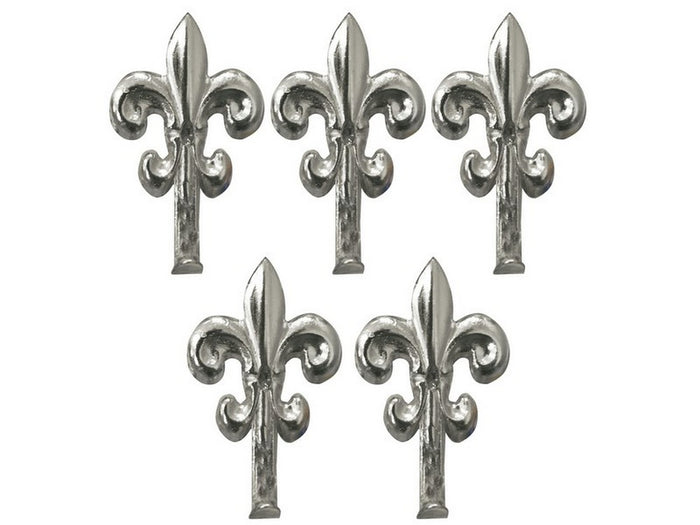 gancetto per quadri giglio 5 pz.   mm. 30 - nichel lucido cod:ferx.vit48715