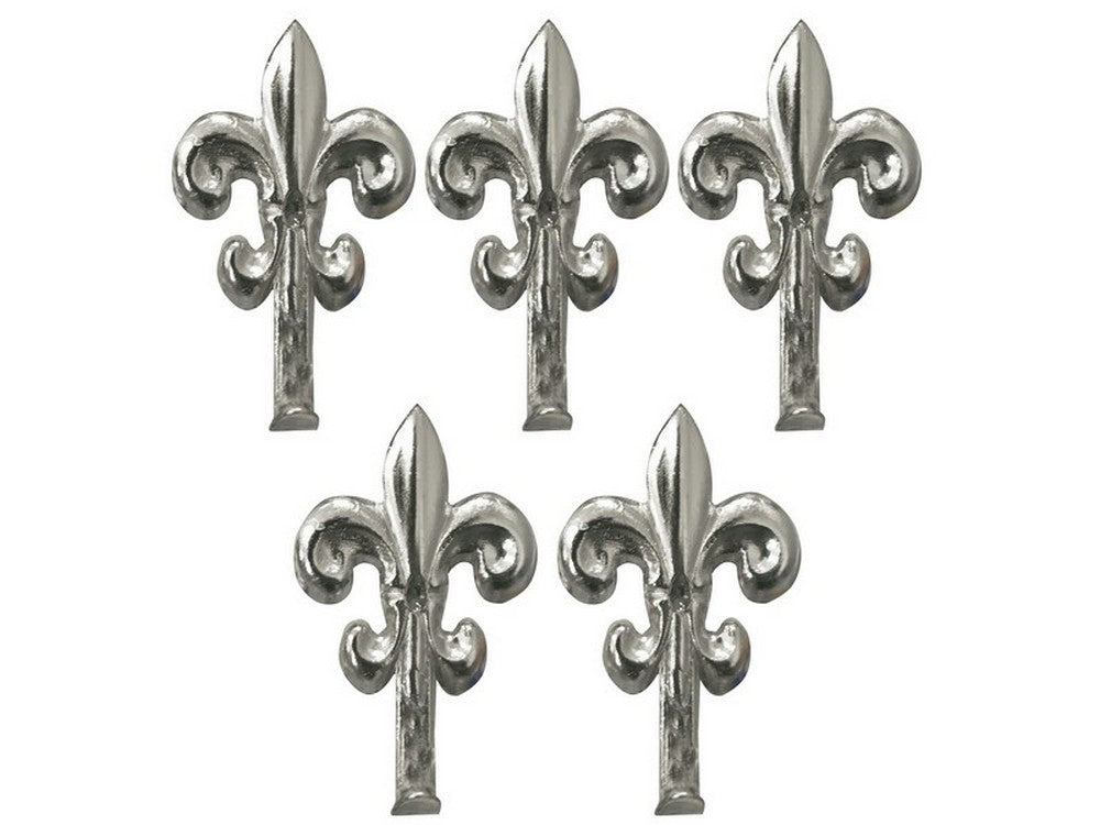 gancetto per quadri giglio 5 pz.   mm. 50 - nichel lucido cod:ferx.vit48716