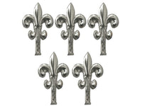 gancetto per quadri giglio 5 pz.   mm. 50 - nichel lucido cod:ferx.vit48716