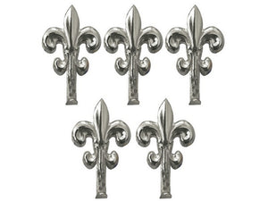 gancetto per quadri giglio 5 pz.   mm. 50 - nichel lucido cod:ferx.vit48716