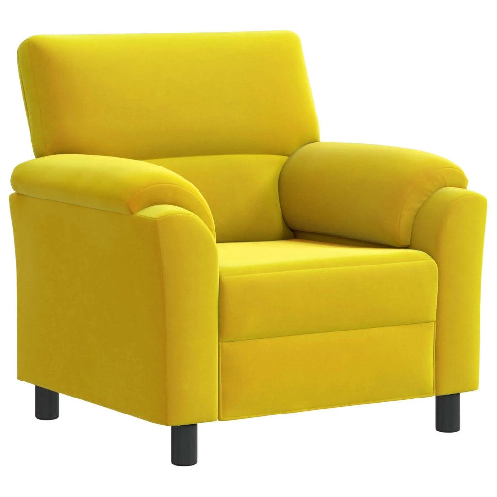 Set di divani 2 pcs Giallo Velluto 3430427