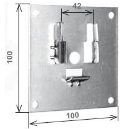 Supporto a piAstra con cuscinetto