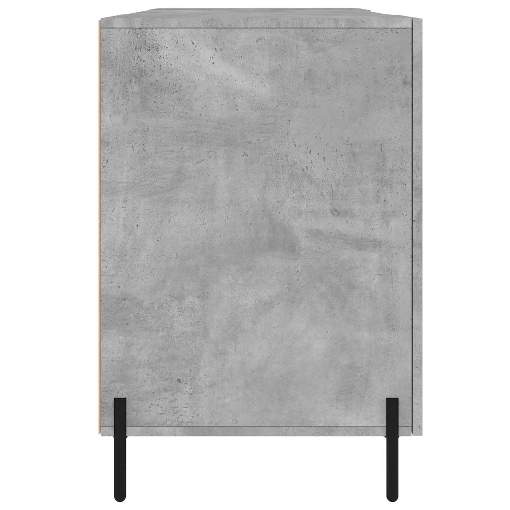 Scrivania Grigio Cemento 140x50x75 cm in Legno Multistrato