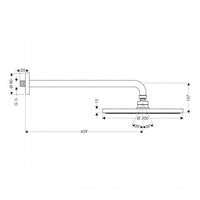Soffione raindance s 300 air 1jet con braccio doccia 450mm
