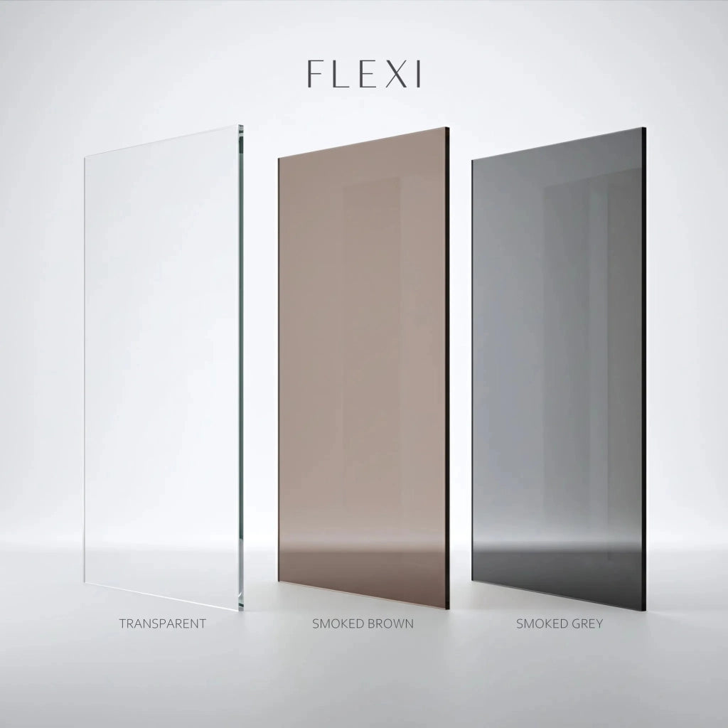 Parete Doccia Rea Flexi Transparent / Gold 130