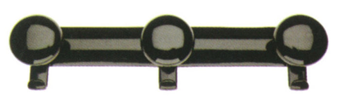 appendiabito con pomolo 3 posti (cm. 42,5x10,5 h) bianco cod:ferx.vit21860