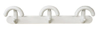 appendiabito con 1/2 pomolo 3 posti (cm. 46,5x11,5 h) bianco cod:ferx.vit21862