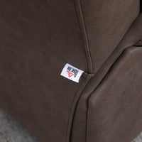 Poltrona Relax Manuale Reclinabile 97x99x96 cm  in Tessuto Marrone