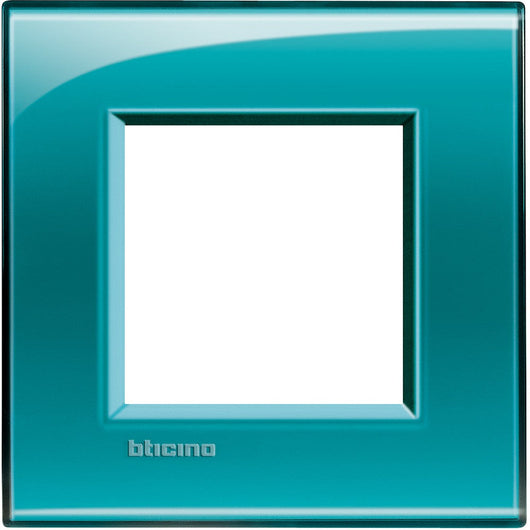 Living Light - Placca quadra 2P Verde deep - LNA4802VD