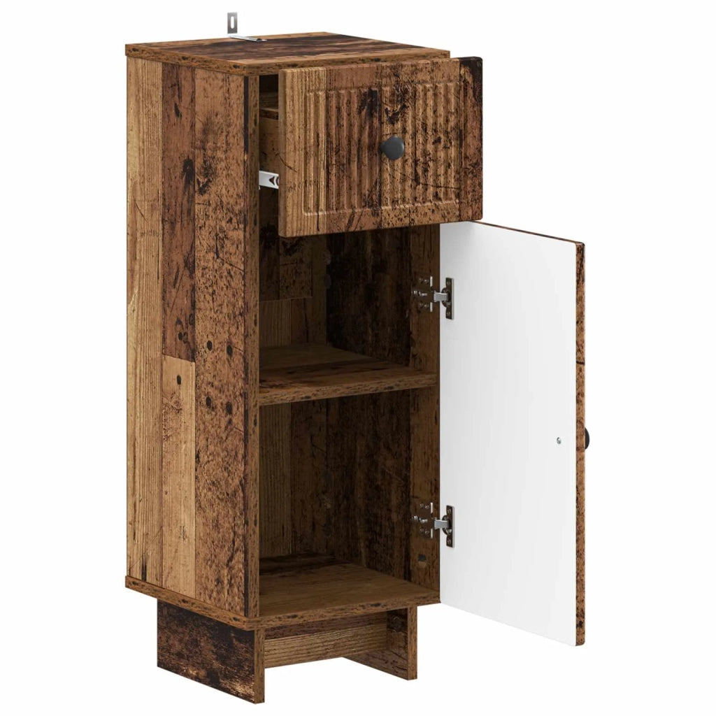 Mobiletto da Bagno EDE Legno antico 30 x 31 x 80 cm 895953