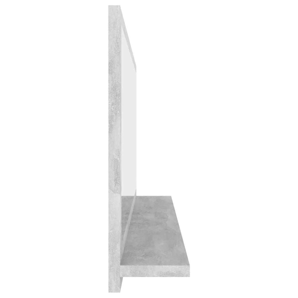Specchio da bagno 90 x 10,5 x 37 cm truciolare grigio 02_0006946