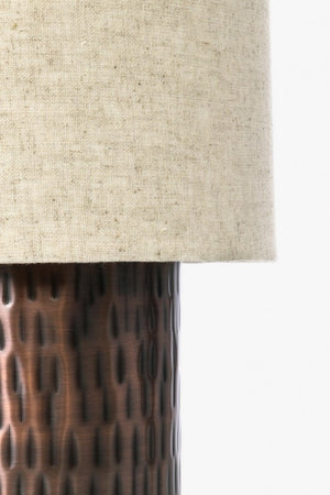 Lampada Tavolo Metallo Marrone Moderna da Interno H41 - DIMITRIOS