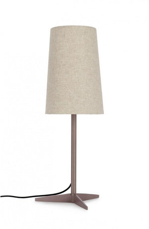 Lampada da Tavolo Acciaio Beige Moderna da Interno H60 - SURI