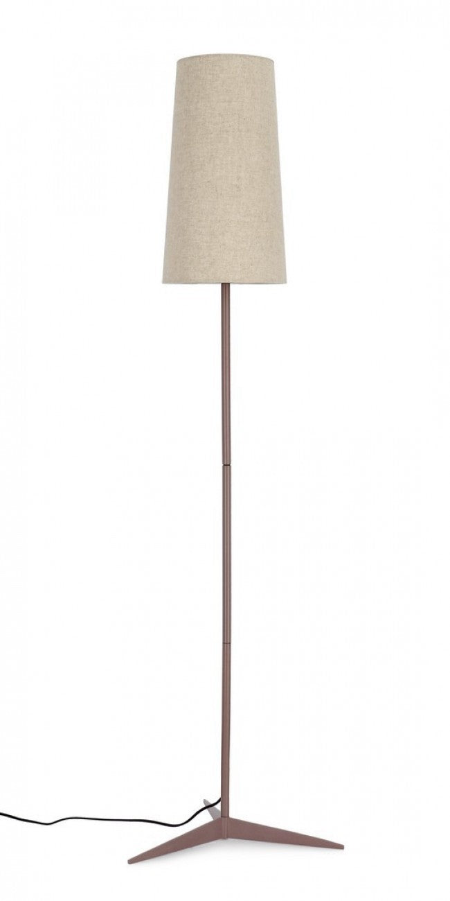 Lampada da Terra Acciaio Beige Moderna da Interno H166 - SURI