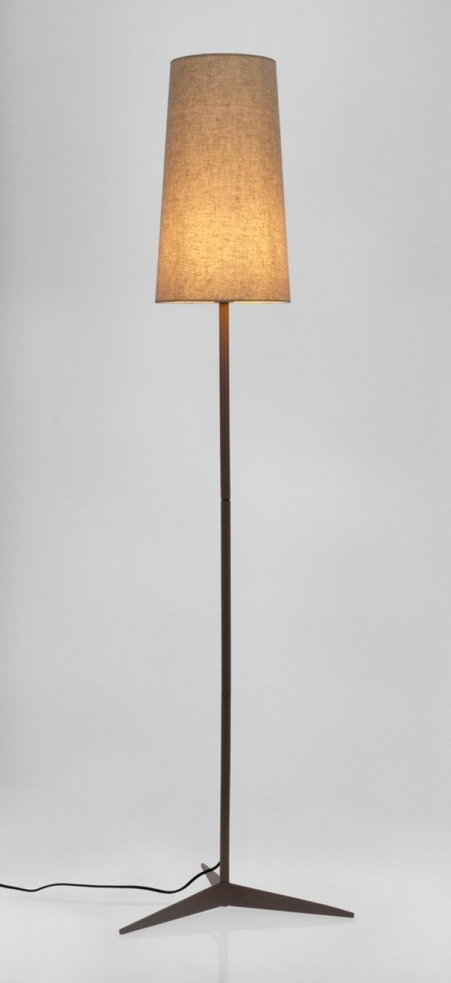 Lampada da Terra Acciaio Beige Moderna da Interno H166 - SURI