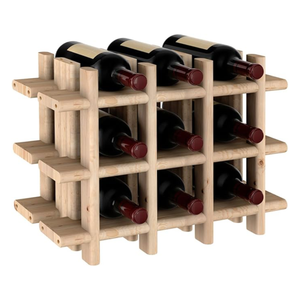 Portabottiglie Rioja Pino Massiccio 43x22x32,5cm - Componibile,Certificato PEFC