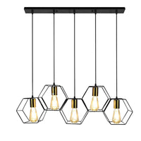 Lampada APP1133-5CP Black Gold