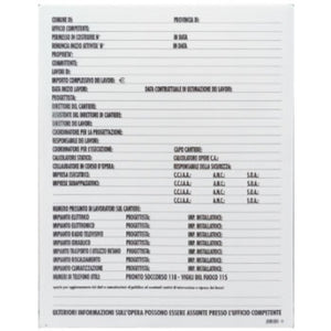 Cartello direzione lavori monoco lore 050x70 b08lr3335v