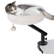Letto per gatti da scrivania regolabile in altezza con rotazione 360¡ã ¨C zephmum ¨C crema