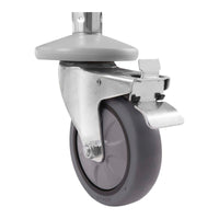 Carrello lavastoviglie inox 2 vassoi e 1 contenitore portata max 500 kg tubi tondi 14_0005025