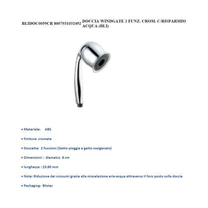 Doccino serie windgate 2 funzioni cromato