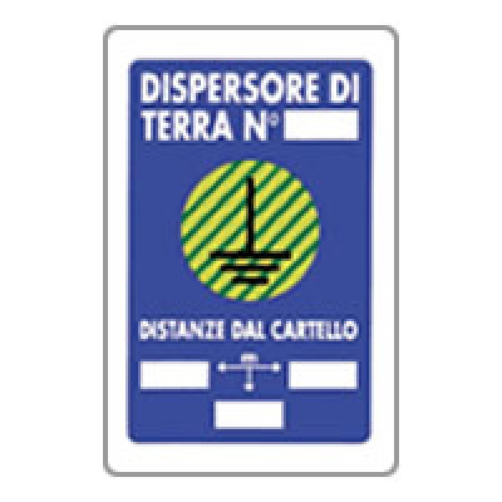 Cartello dispersore di terra 20x 30 b08lr3qqpw