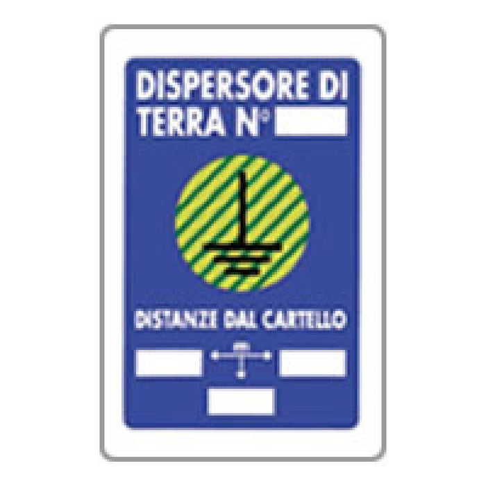 Cartello dispersore di terra 20x 30 b08lr3qqpw