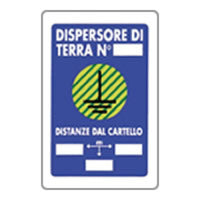 Cartello dispersore di terra 20x 30 b08lr3qqpw