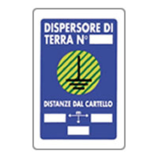 Cartello dispersore di terra 20x 30 b08lr3qqpw