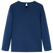Maglietta per Bambini Maniche Lunghe Blu Marino 104 14285