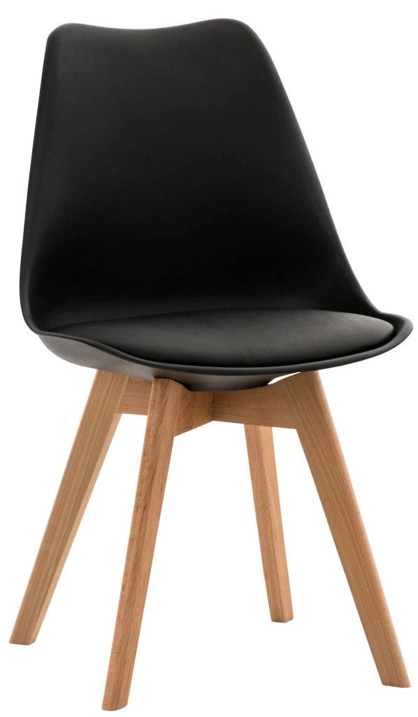 Sedia Pranzo Linares nero,Plastica