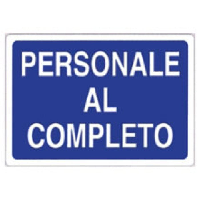 Cartello personale al completo 5 0x70 b08lr2pkfl