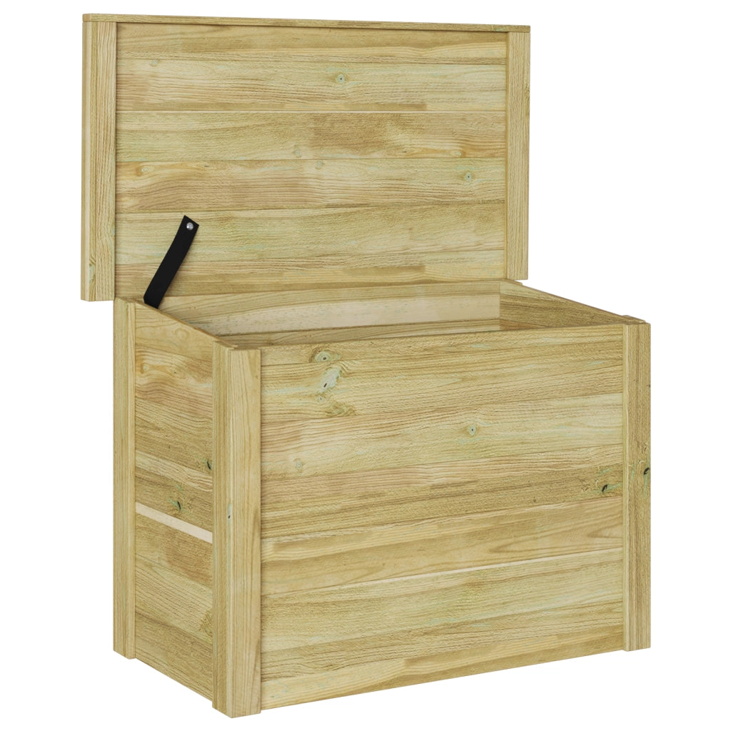 Scatola di Stoccaggio 44x80x57 cm in Legno Impregnato di Pino