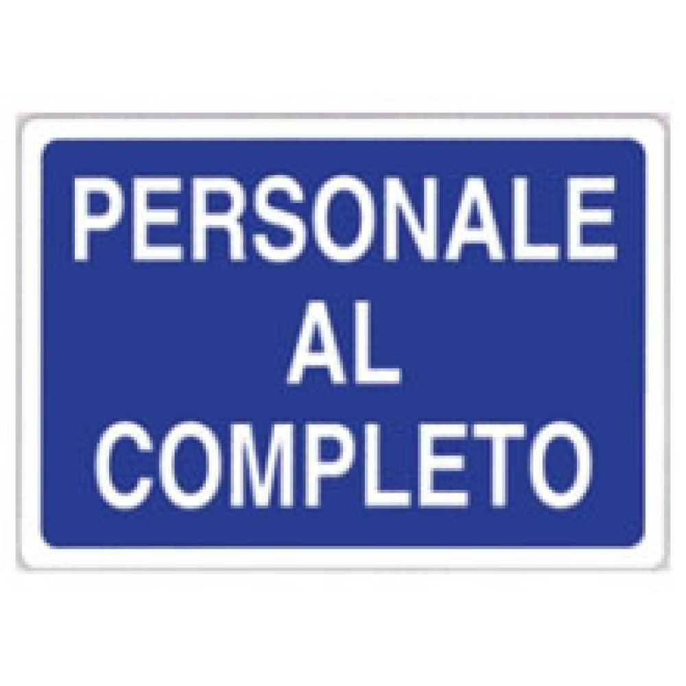 Cartello personale al completo 5 0x70 b08lr2pkfl