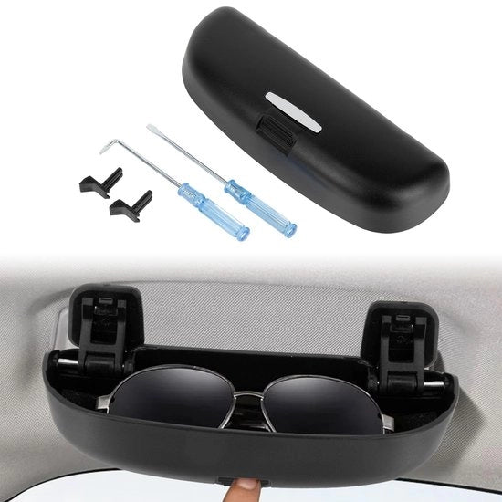 Sostegno Occhiali Auto - Sostegno Occhiali per CB650R 2024-2025 - Accessori Motociclistici - ABS-Plastica - Installazione Facile - Nero e Argento - Accessorio Motociclistico